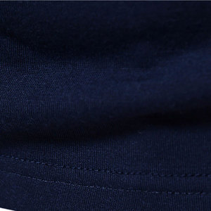 Polo à manches courtes pour homme, bleu foncé, avec blocs de couleur gris et bordure rouge, coupe classique, tricoté, 100 % coton, nouvelle collection, vente flash - Product Image 4