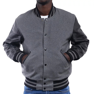 Veste de baseball universitaire personnalisée OEM pour homme en mélange de laine, style décontracté et tendance, streetwear, vêtement d'extérieur - Product Image 4