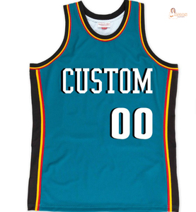 Nouveaux maillots de basket-ball pour hommes à manches courtes respirants avec impression numérique personnalisée pour l'été - Product Image 1