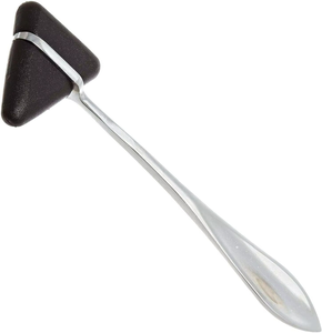 Marteau réflexe Taylor de qualité supérieure, en acier inoxydable de qualité chirurgicale, percuteur neurologique avec tête triangulaire en silicone - Marteau réflexe - Product Image 4