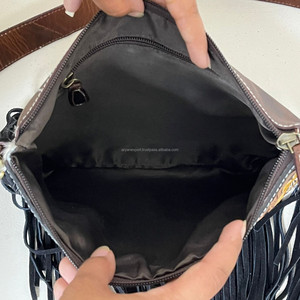 2025ใหม่กระเป๋าสะพายข้างทำจากหนังดอกทานตะวันแบบสองชิ้นความจุขนาดใหญ่สำหรับผู้หญิงพร้อมกระเป๋าสตางค์แบบพับสามทบหนังวัว - Product Image 6