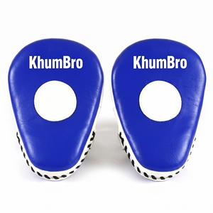 Mitaines de boxe KhumBro, antidérapantes, légères, en PU, fermeture auto-agrippante, bleu et blanc, équipement de protection unisexe - Product Image 2
