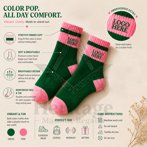 HMR Premium Cotton Knitted Business Crew <b>Socks</b> Custom Logo <b>Breathable</b> Dress <b>Socks</b> with Soft Comfortable Fit Greek Apparel - Product Image 6
