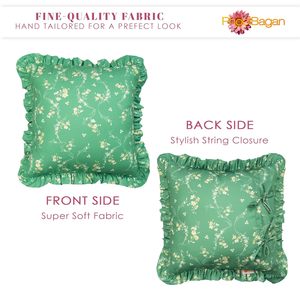 Jade Green Woven Luxury <b>Square</b> Crepe Throw <b>Pillow</b> Cover for Home Hotel Wedding Bulk Supplier Low MOQ - Product Image 2