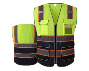 Chaleco DE SEGURIDAD reflectante de alta calidad de último diseño 2025 para hombres Logotipo personalizable Chaleco de protección de ropa de trabajo hecho en fábrica - Product Image 1