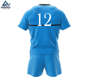 Ensemble short et maillot de rugby pour adulte, imprimé par transfert thermique, respirant, grande taille, anti-humidité, avec taille élastique - Prix adulte - Product Image 2