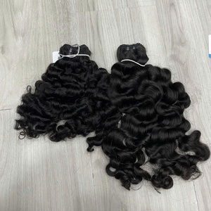 ผมเวียดนามแท้แบบม้วนหยิกธรรมชาติ  แบบ Remy สีธรรมชาติ  แบบ Double Drawn คุณภาพสูง พร้อมจัดส่ง - Product Image 1