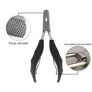 Kit de pinces pour extensions de cheveux, ensemble complet d'outils d'installation pour extensions de cheveux en salon, pour la méthode micro-anneaux, nano-anneaux, perles, boucles et liens. - Product Image 2