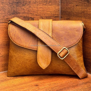 กระเป๋าถือหนังแท้สำหรับผู้หญิง, กระเป๋าพาดลำตัวดีไซน์วินเทจกระเป๋าหนังวัวคุณภาพสูง - Product Image 2