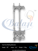 Rampe d'escalier moderne en fer forgé BALAJI METAL, utilisation intérieure/extérieure, designs uniques, durable, écologique, résistant à l'eau