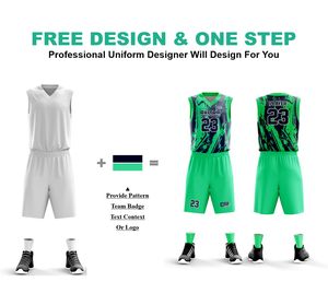 Ensemble de maillots de basketball personnalisés 2026, impression par sublimation, col en V, sans manches, anti-humidité, uniformes unisexes pour adultes, polyester/coton - Product Image 2