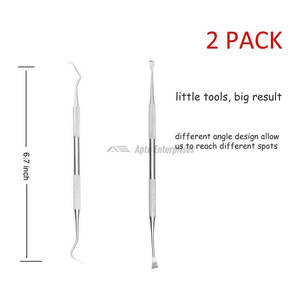 Dog Teeth Cleaning Tools Manual Stainless Steel Double Head Pet Dental Scraper & Scaler Professional Canine Tartar Remover - Product Image 2