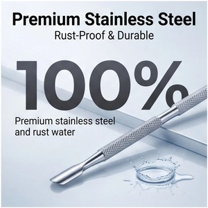 BAFA SURGICAL INSTRUMENTS Stainless Steel <b>Nail</b> Buffer <b>Nail</b> Peeler High Quality Silver Manicure <b>Tools</b> Reusable <b>Nail</b> Cuticle - Product Image 6