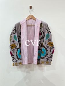 Handmade Velvet Women's Luxury Coat Hand Embroidered Uzbek Outerwear Suzani Eco-Friendly Suzani Velvet Winter <b>Boho</b> for Party We - Product Image 5