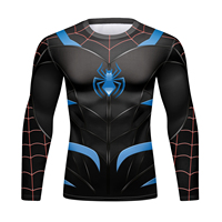 ZYREX WEARS T-shirt de compression à manches courtes pour homme, respirant, antibactérien, en Spandex/Nylon 160g, avec logo/couleur personnalisés par sublimation