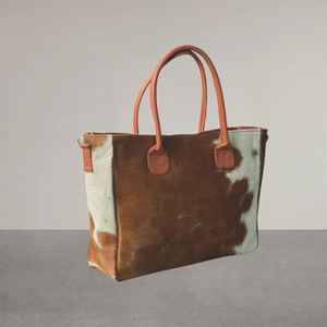 Bolso Tote de Cuero Genuino Hecho a Mano de Primera Calidad, Bolso de Hombro de Moda para Mujer con Cremallera, Color y Logotipo Personalizables LHTB-0072 - Product Image 2