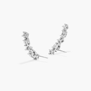 ต่างหูเงินแท้ 925 ประดับเพชรโมอิสซาไนต์ ดีไซน์รูปไข่ เงางาม โรแมนติก ชุบเงินอย่างดี เครื่องประดับหรูหรา ของขวัญวันเกิดสำหรับผู้หญิง - Product Image 6