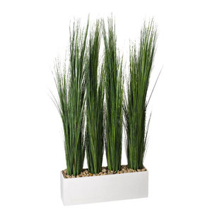 Maceta de madera maciza de 78 pulgadas con hierba de cebolla de imitación decoración artificial para el hogar para decoración del hogar - Product Image 1