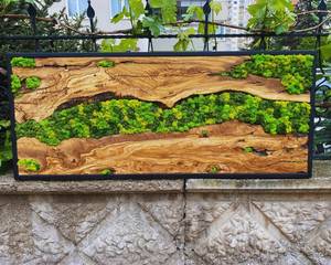 Wildwood Mosaic Living Wall Canopy Currents Wooden Wall Decor Nature Nexus Moss Artwork <b>Enchanted</b> Grove Wood Mosaic Verdure Flow - Product Image 1