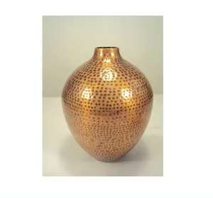 Modern Brass Flower Vase with Gold Finish Eco-friendly Handmade <b>Tabletop</b> Vase for Home & Wedding Decor - Product Image 2