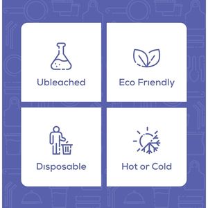Contenitori usa e getta in carta per alimenti con coperchi ventilati per zuppe calde o gelati da asporto, ciotole e bicchieri - Product Image 2
