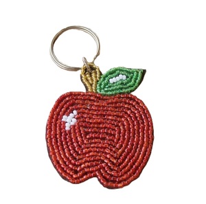 Trendy Seed Bead Keychain With Detailed Embroidered Artwork Fashionable Beaded Embroidery Keychain For Women And Girls - Product Image 6