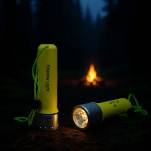 Shallow Light <b>Waterproof</b> Flashlight 3 Led Mini <b>Torch</b> For Outdoor Camping Hiking - Product Image 2