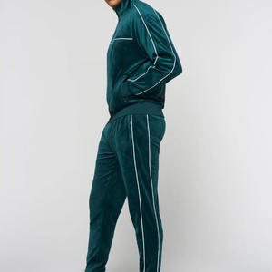 Flexible Fit Sublimation Tracksuit For Men With Breathable Fabric Men <b>Workout</b> Set With Zipper <b>Jacket</b> And Joggers - Product Image 2