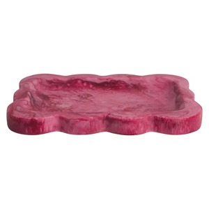 Plateau de service en résine fait main, plateau décoratif pour aliments, plateau de décoration de luxe pour la maison, design moderne, technique de revêtement, pour la table. - Product Image 5