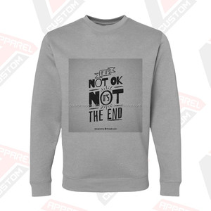 Sweat-shirt surdimensionné en coton molletonné 100% coton, effet délavé, streetwear, broderie personnalisée, MCAMS21 - Product Image 1