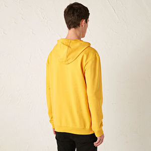 Sweat-shirts à capuche unisexe 100 % coton thermique, personnalisables avec broderie, teinture unie, molleton épais 330g pour l'hiver et l'automne - Product Image 5