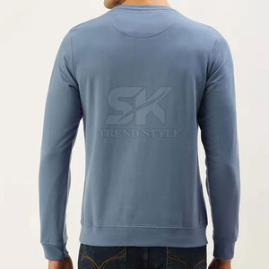 Windproof Cotton Made Men Split Color <b>Plain</b> <b>Sweatshirts</b> Customized Logo Men Split Color <b>Plain</b> <b>Sweatshirts</b> - Product Image 4