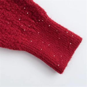 Cardigan en perles respirant d'inspiration vintage pour homme, col en V, tricoté, boutonné, motif losanges, style rétro de luxe - Product Image 3