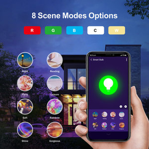 Nouvelle version améliorée <span class=keywords><strong>Ampoule</strong></span> LED intelligente WiFi Tuya 9W Mini RGBCW E27 avec 16 millions de couleurs et réglage blanc chaud PST-WFA19 - Product Image 4