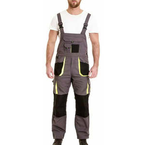 Pantalon de travail haute visibilité pour homme RICSA INTERNATIONAL, orange, bandes réfléchissantes, genoux renforcés, résistant à l'abrasion, polyester, CE - Product Image 1