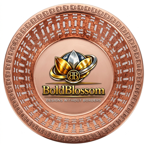 Premium Quality Pure Copper Modern Oval Eco-Friendly <b>Bread</b> Serving <b>Basket</b> Tableware for Home Hotel Restaurant Bakery Parties - Product Image 5