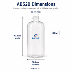 ขวดพลาสติกทรงกลม PET 520 มล. สำหรับเจลอาบน้ำ โลชั่น แชมพู พร้อมหัวปั๊ม สีตามสั่ง ผลิตในเวียดนาม - Product Image 2