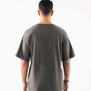 เสื้อยืดผู้ชายไซส์ใหญ่สั่งทำขายส่ง ผ้าฝ้าย 100% คอกลม ผ้าถัก ระบายอากาศได้ดี เป็นมิตรกับสิ่งแวดล้อม แขนสั้น สีพื้น สำหรับวิ่ง - Product Image 3