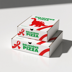 Caja de Pizza para Llevar, Grande y Pequeña, de Papel Kraft Ecológico Biodegradable, con Diseño Personalizado, Impresa, de 8/10/12/16 Pulgadas, Venta Caliente 2026 - Product Image 2