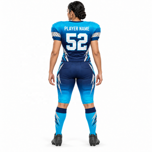 Uniforme de football américain de qualité supérieure pour hommes adultes, pour l'entraînement et les matchs, 100% polyester respirant, impression personnalisée - Product Image 4