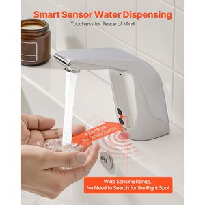 Rubinetto Automatico con Sensore di Movimento per Lavabo Bagno, Monoforo, Acqua Fredda, Senza Contatto, a Batteria, per Doccia e Vasca - Product Image 2