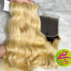 ผมแท้เวอร์จิ้น 100% สีบลอนด์จากเวียดนาม ขายดีที่สุด แบบปิดหนังศีรษะ ขนาด 18 20 22 นิ้ว แบบใส ขายส่ง - Product Image 3