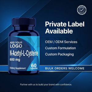 Cápsulas de N-Acetil L Cisteína 600mg, Proveedor de Suplementos Dietéticos OEM ODM - Product Image 3