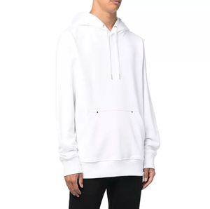 Sudadera con Capucha Estilo Urbano, Apliques Bordados, Lavado Ácido Vintage, Efecto Desgastado por el Sol, Corte Regular, 100% Algodón, Otoño, Hombre - Product Image 5
