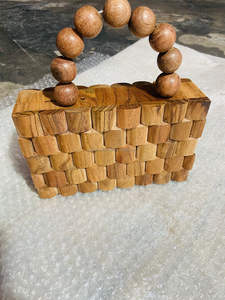 Bolso de mano de nácar de madera lacada con diseño personalizado DIY, de la India, en oferta - Product Image 2