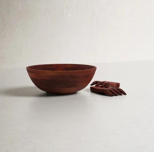Ensaladera de Madera Hecha a Mano, Tazón Natural para Servir, para Cocina, Comedor y Uso Doméstico al Mejor Precio - Product Image 2