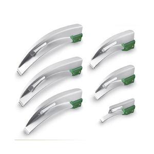 Ensemble de laryngoscopes Macintosh 6 pièces en acier inoxydable argenté, électrique, certifié CE, instrument chirurgical ORL, garantie 3 ans - Product Image 4