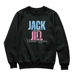 แจ็คแอนด์จิลเสื้อสเวตเตอร์คอกลมคลาสสิกแขนยาวผ้าฟลีซเนื้อนุ่มเสื้อสวมหัวลำลองสำหรับทุกเพศสำหรับกิจกรรมครอบครัวกิจกรรมเป็นทีม - Product Image 1