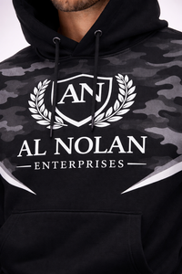 ชุดวอร์มลายพรางสีดำสำหรับผู้ชายพร้อมฮู้ด – ชุดกีฬาพร้อมโลโก้สั่งทำ |   ผู้ผลิตสินค้าภายใต้แบรนด์ของผู้จ้าง (OEM) - Product Image 2