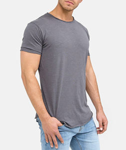 Camiseta en blanco de alta calidad Wide Boxy Camiseta de algodón de peso pesado Camiseta blanca y negra de gran tamaño para hombres - Product Image 3